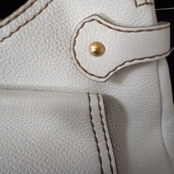 Tod's White Shoulder Bag with Curved Handles - Picture 3 of 3